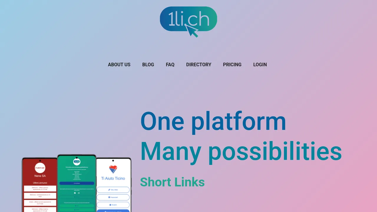 Screenshot of 1li.ch website