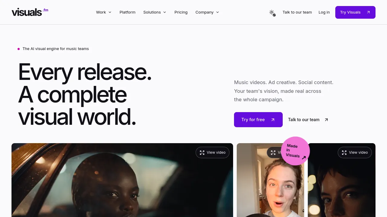 Screenshot of Alphana website