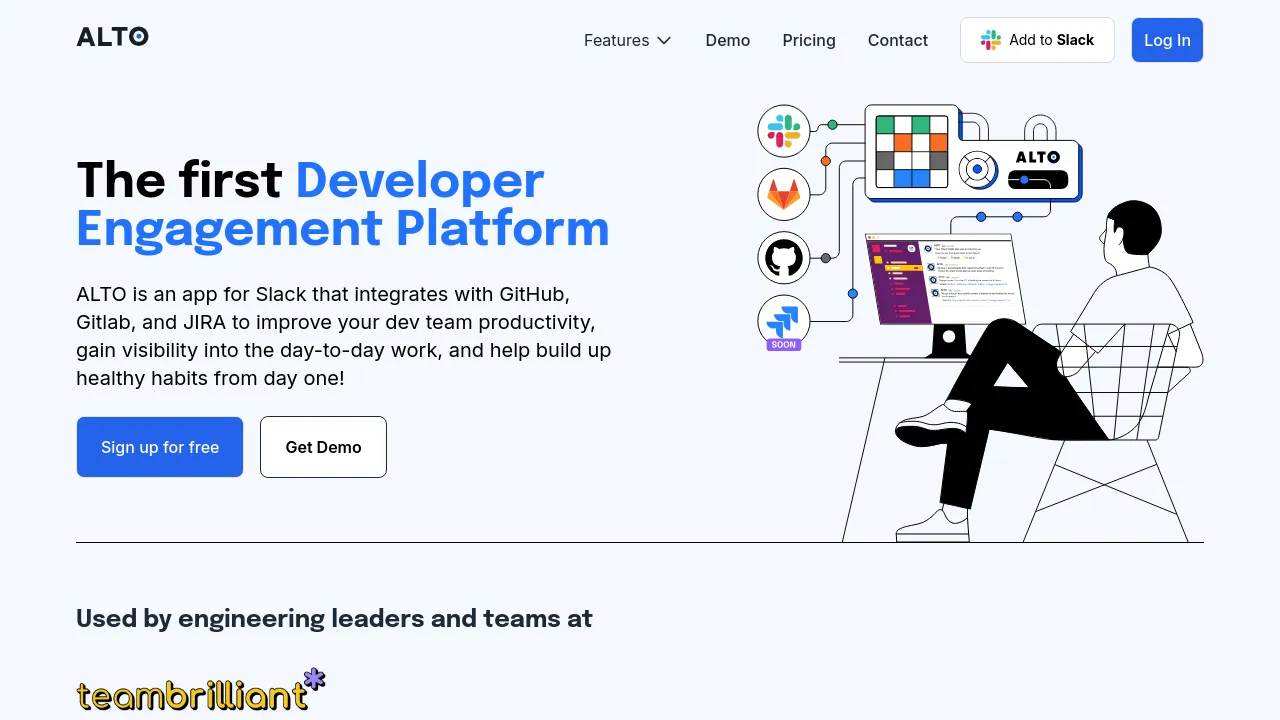 Screenshot of ALTO website