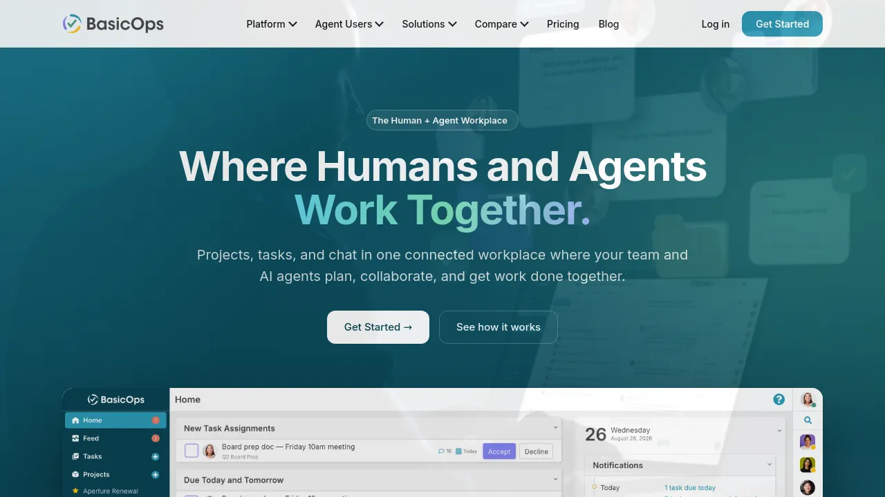 Screenshot of BasicOps website