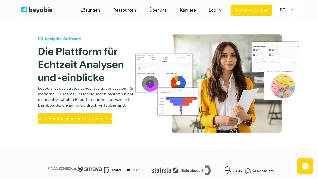 Screenshot of beyobie website