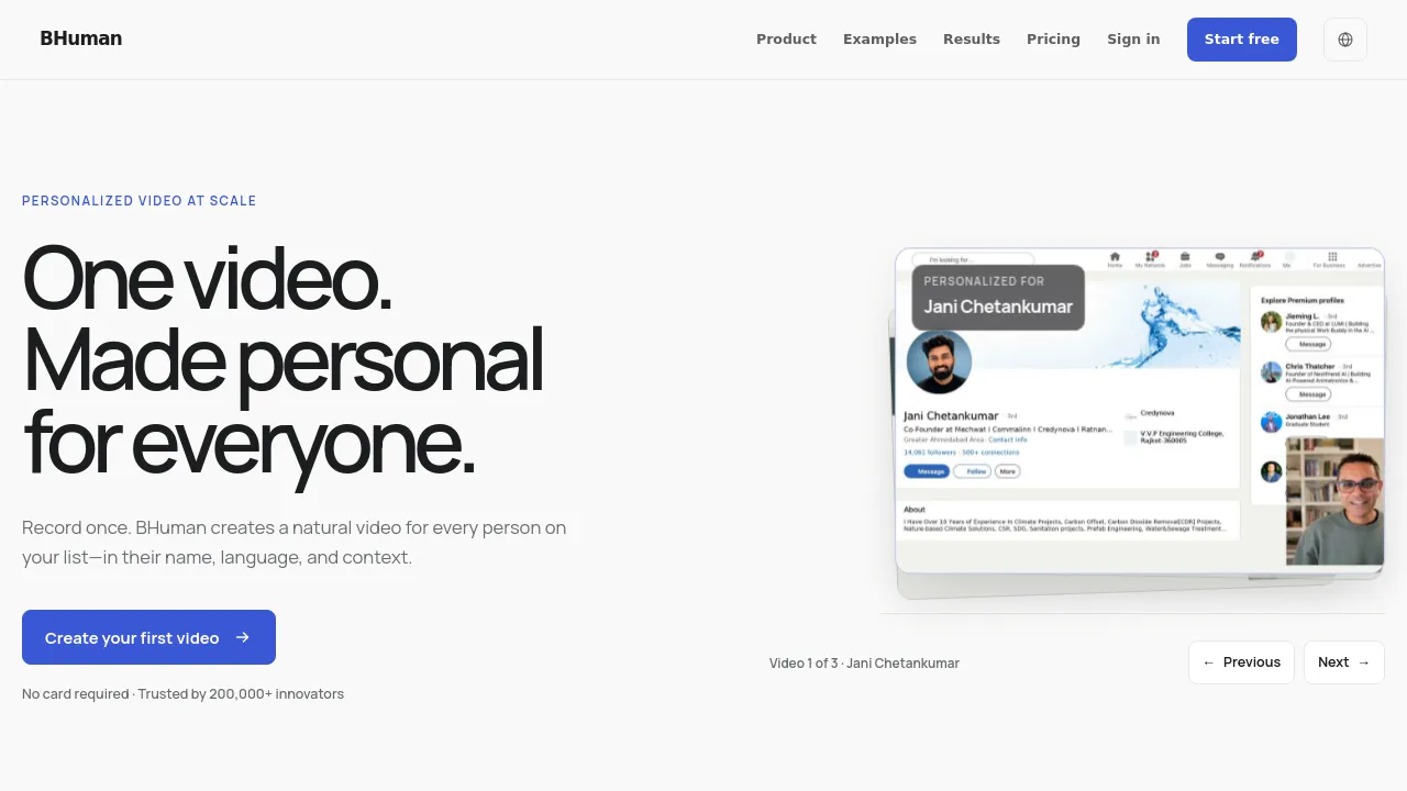 Screenshot of BHuman website