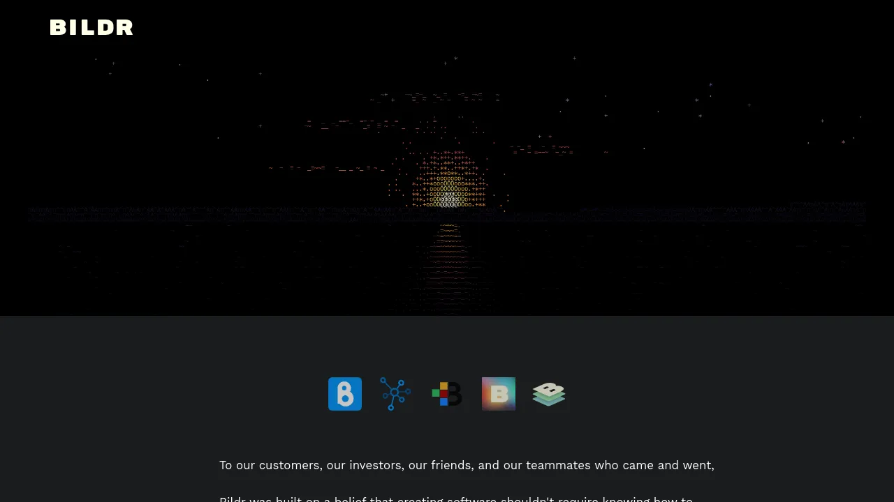 Screenshot of Bildr website