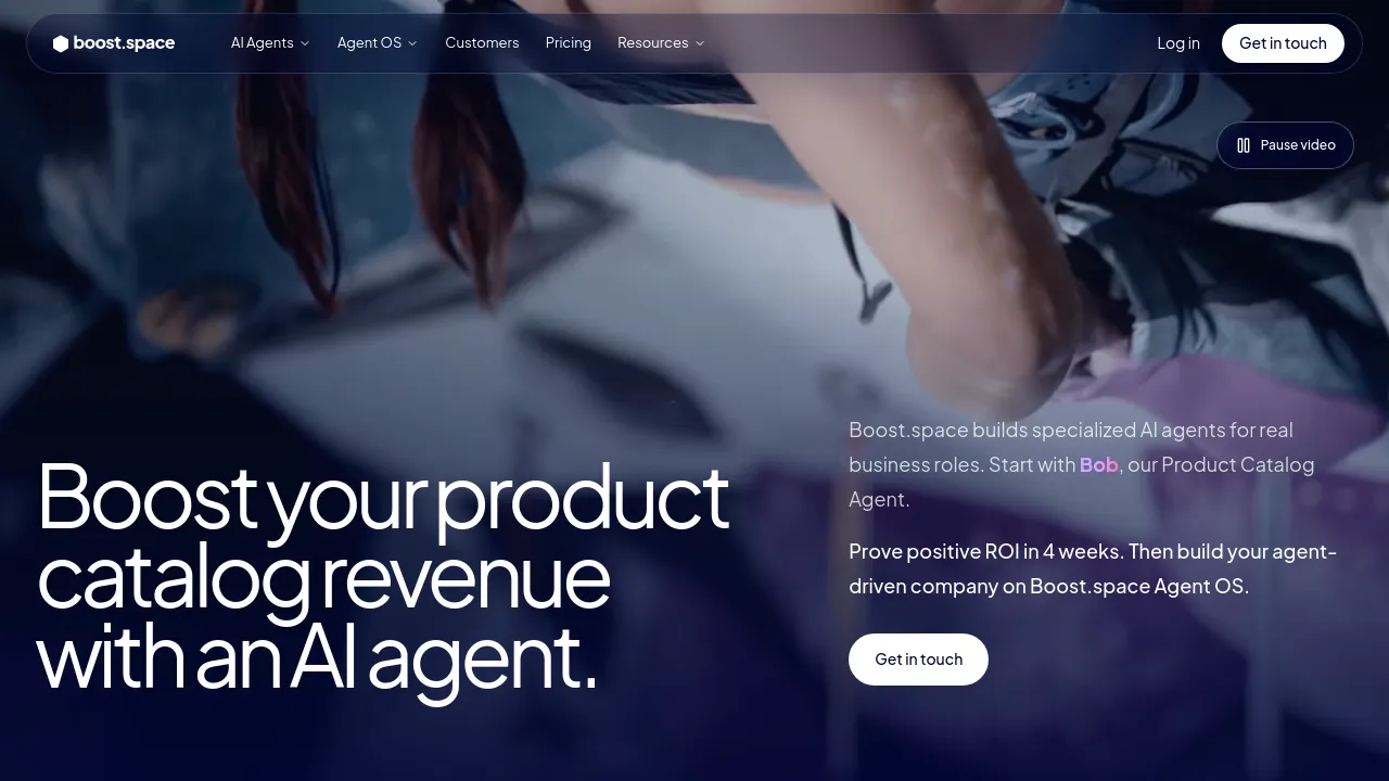 Screenshot of Boost.space website