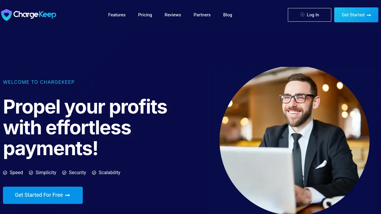 Screenshot of ChargeKeep website