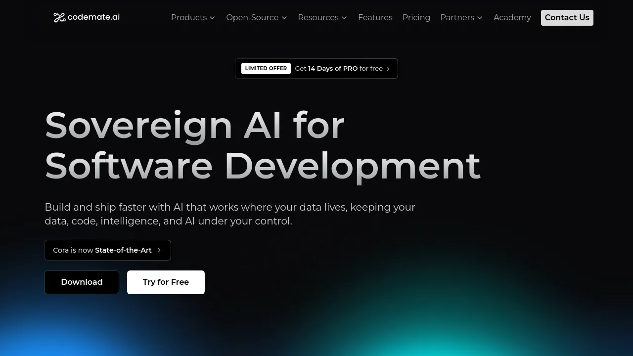 Screenshot of CodeMate website