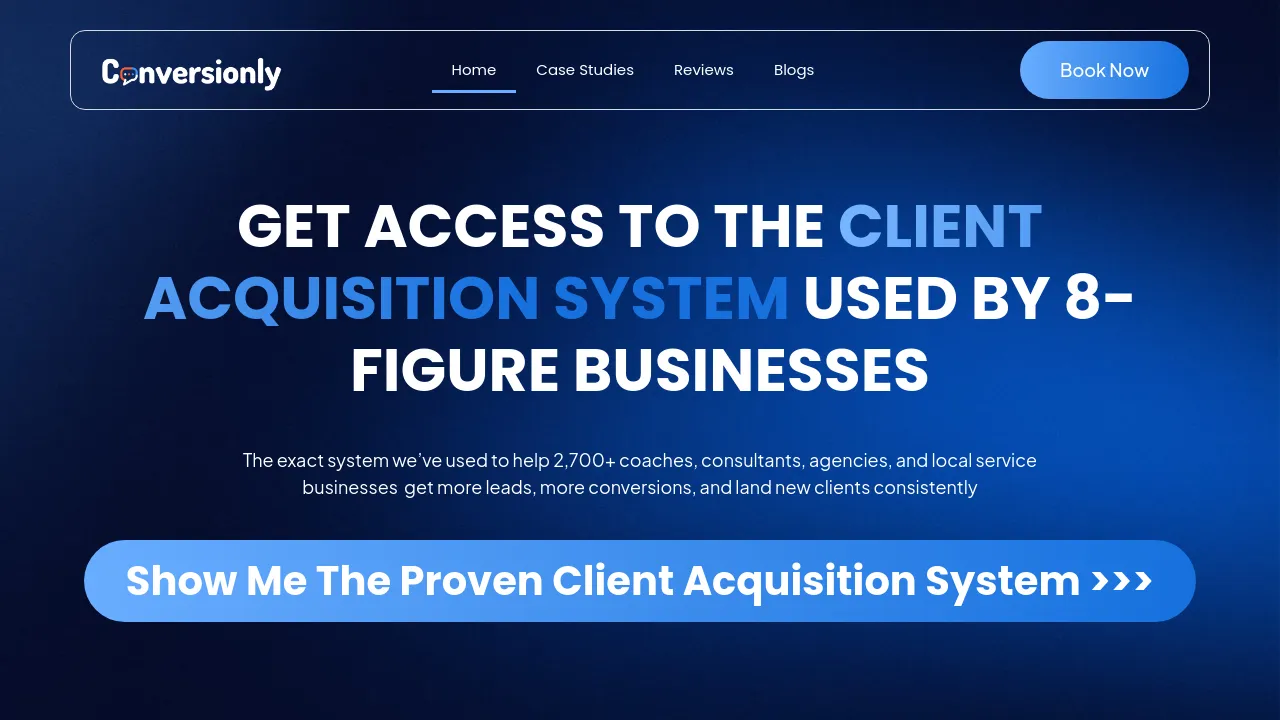 Screenshot of Conversionly website