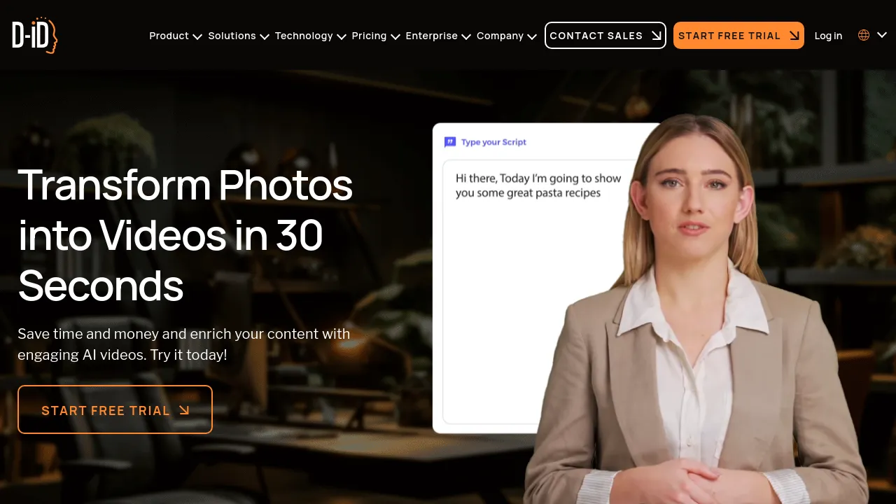 Screenshot of Creative Reality Studio website