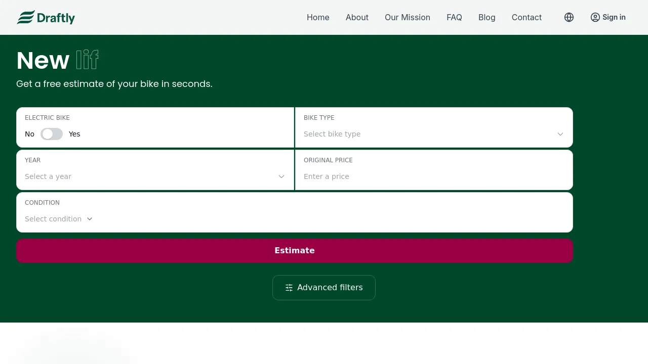 Screenshot of Draftly.io website