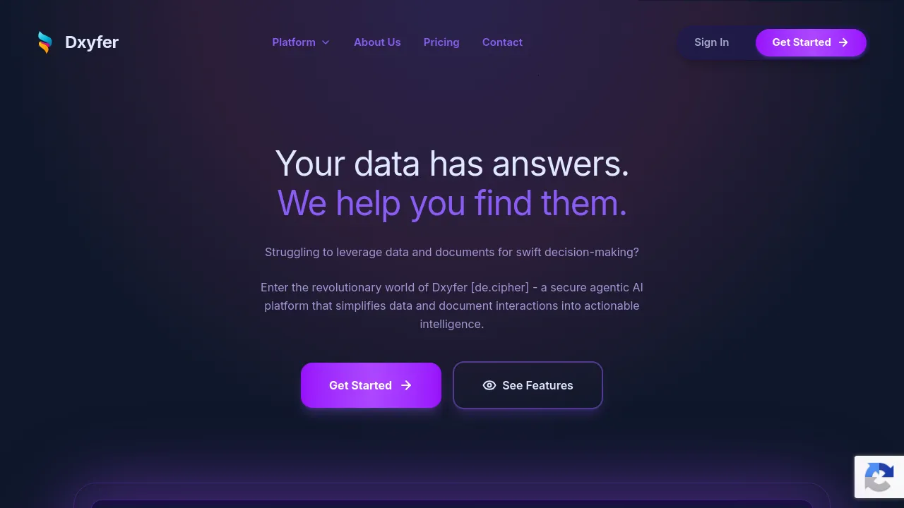 Screenshot of Dxyfer website