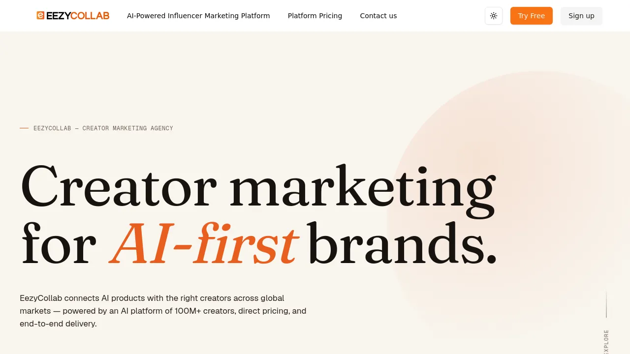 Screenshot of eezyCollab website