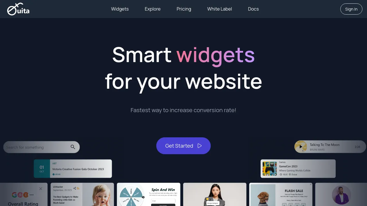 Screenshot of Fouita website