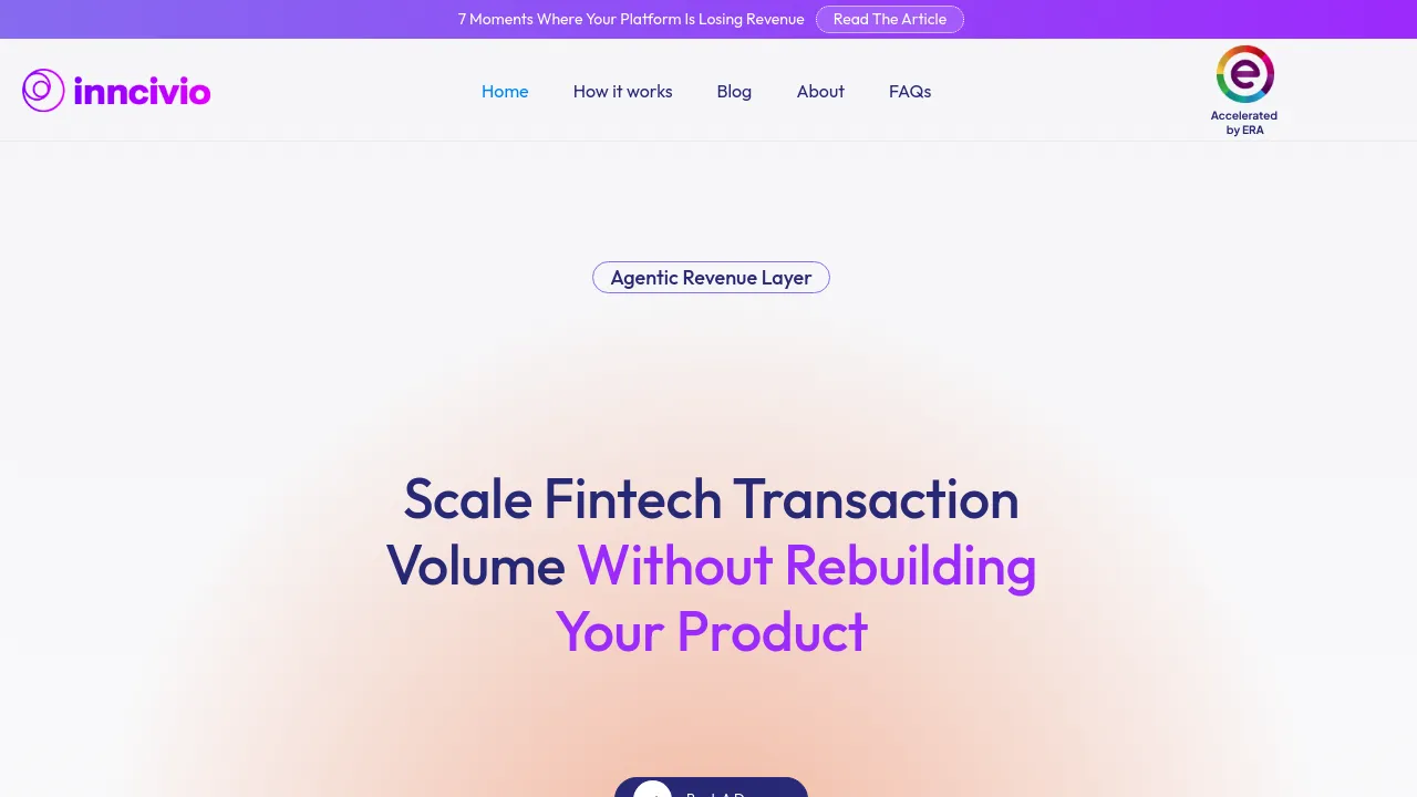 Screenshot of inncivio website