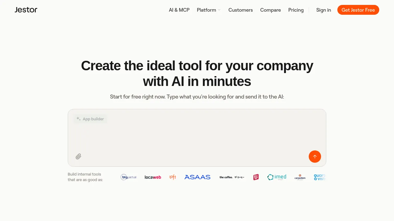 Screenshot of Jestor website