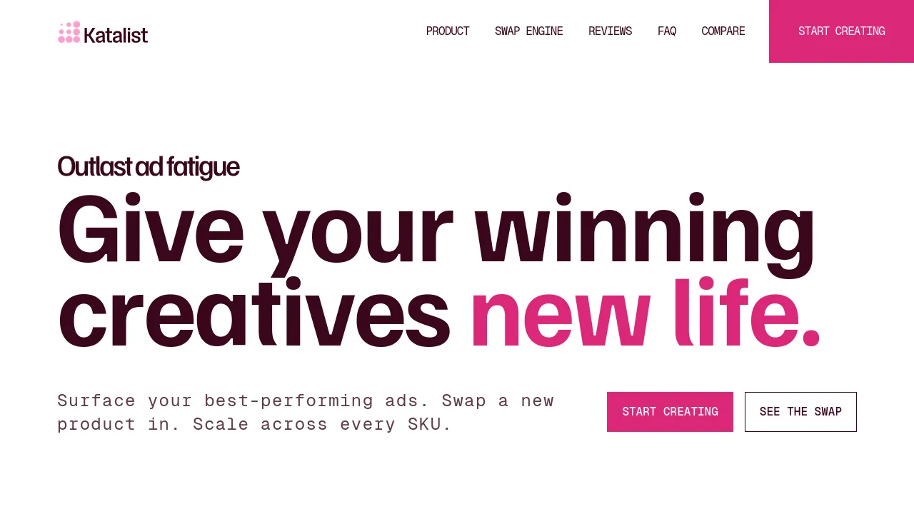 Screenshot of Katalist website