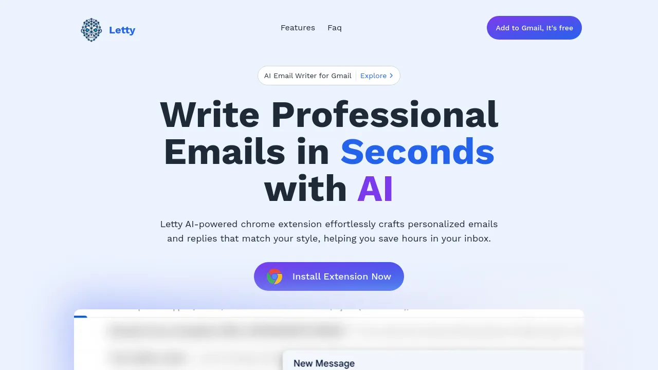 Screenshot of Letty website