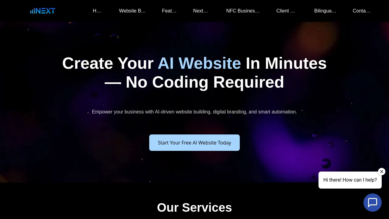Screenshot of NextChat website
