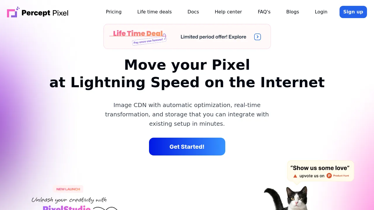 Screenshot of PerceptPixel website