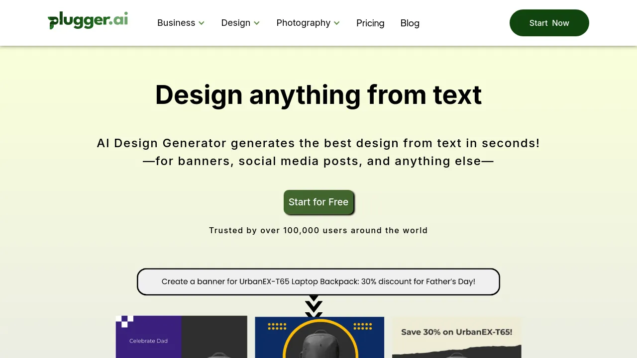 Screenshot of Plugger website