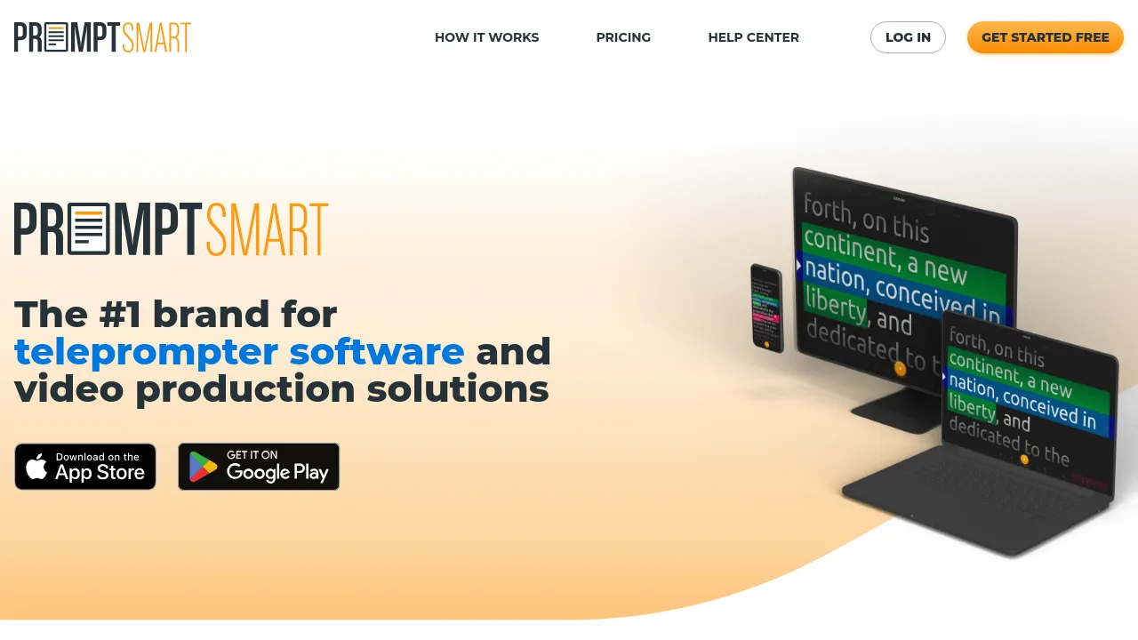 Screenshot of PromptSmart website