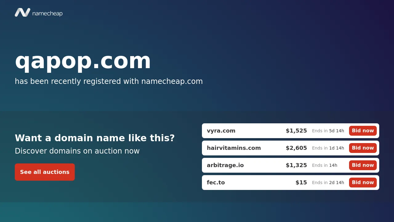 Screenshot of QApop website
