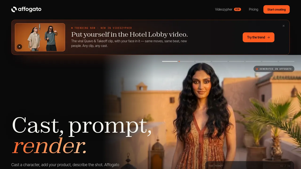 Screenshot of RenderNet website