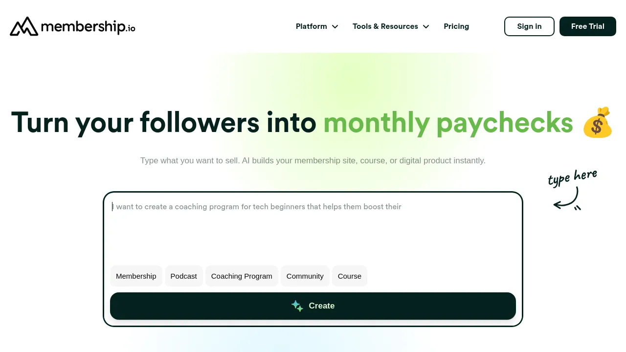 Screenshot of Searchie website