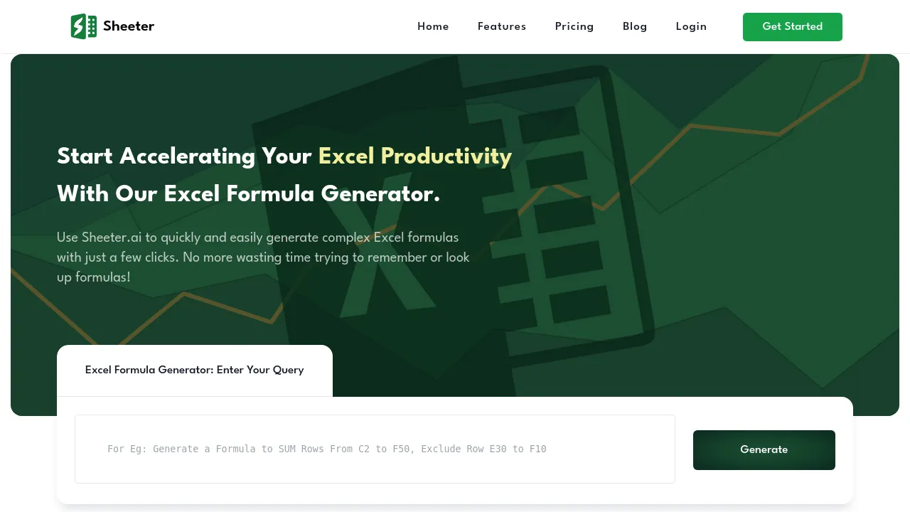 Screenshot of Sheeter website