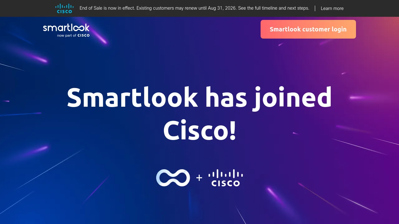 Screenshot of Smartlook website