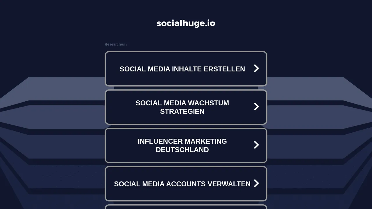 Screenshot of Socialhuge.io website