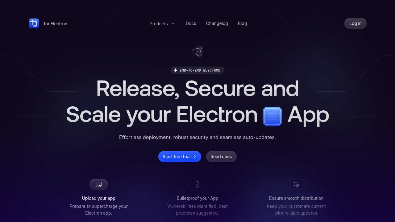 Screenshot of ToDesktop website