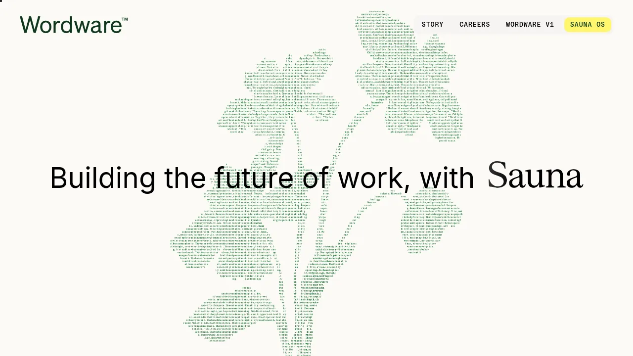 Screenshot of Wordware website