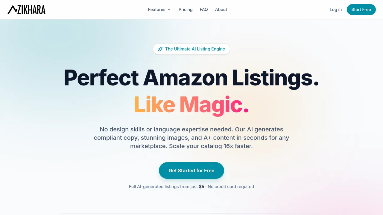 Screenshot of Zikhara AI website